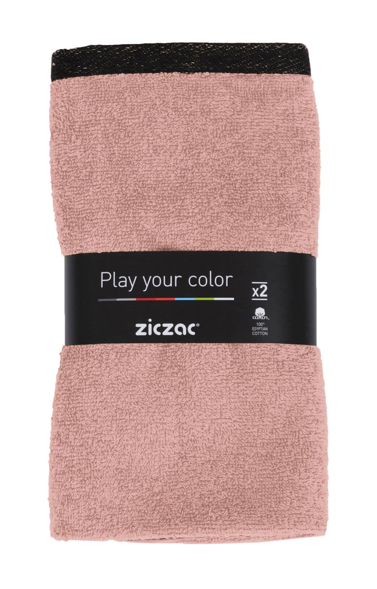 Sponsdoekjes Ziczac 2-pack Soft Pink