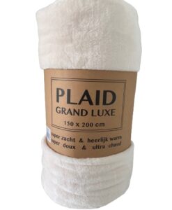 plaid grand luxe beige