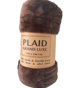 plaid grand luxe noix