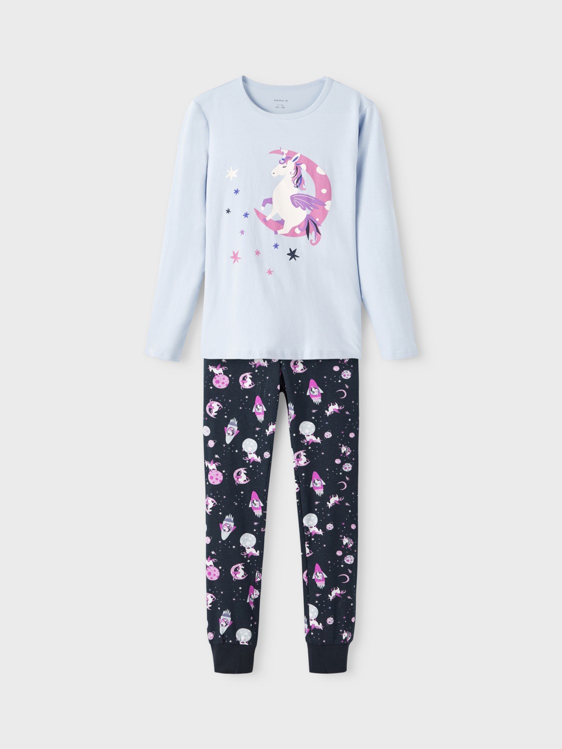 Hilarisch Waterig Diplomatieke kwesties Pyjama lange mouwen meisjes Unicorn Space NAME IT - Steleman Textiel