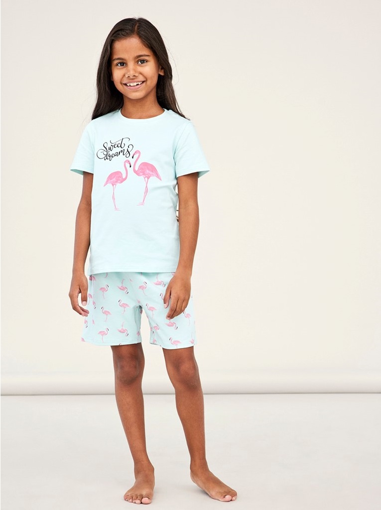 Opeenvolgend lenen Afwijzen Pyjama korte mouwen meisjes flamingo NAME IT - Steleman Textiel