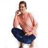 Pyjama lange mouwen dames take care for yourself velours