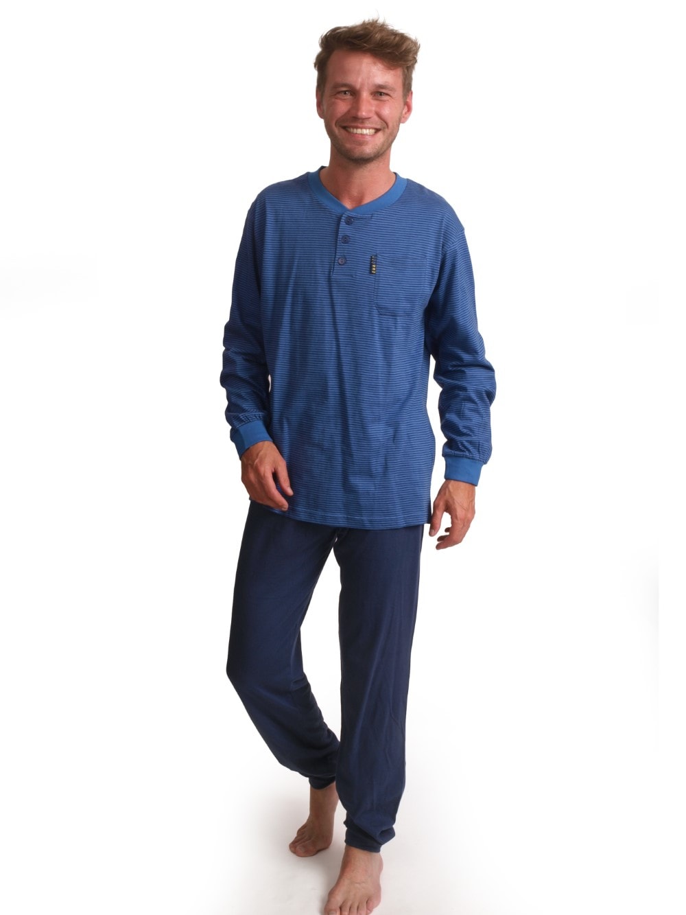 Pyjama lange mouwen You Can Change blauw