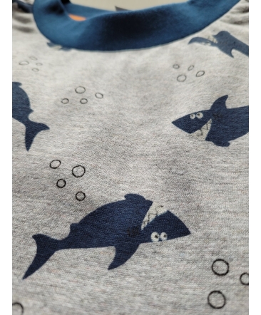 Pyjama lange broek jongens shark detail