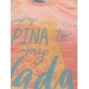 Pyjama meisjes lange mouwen Pina Colada detail