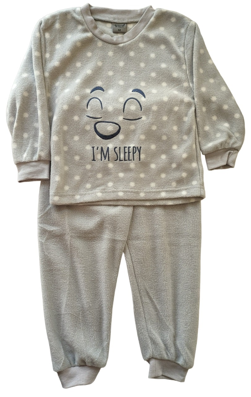 Pyjama lange mouwen meisjes I'm sleepy fleece Outfitter 291501