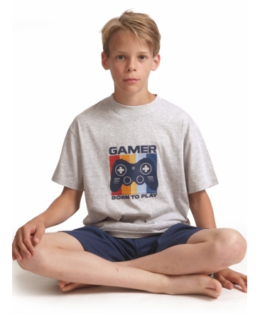 Pyjama korte mouwen gamer jongens 312668